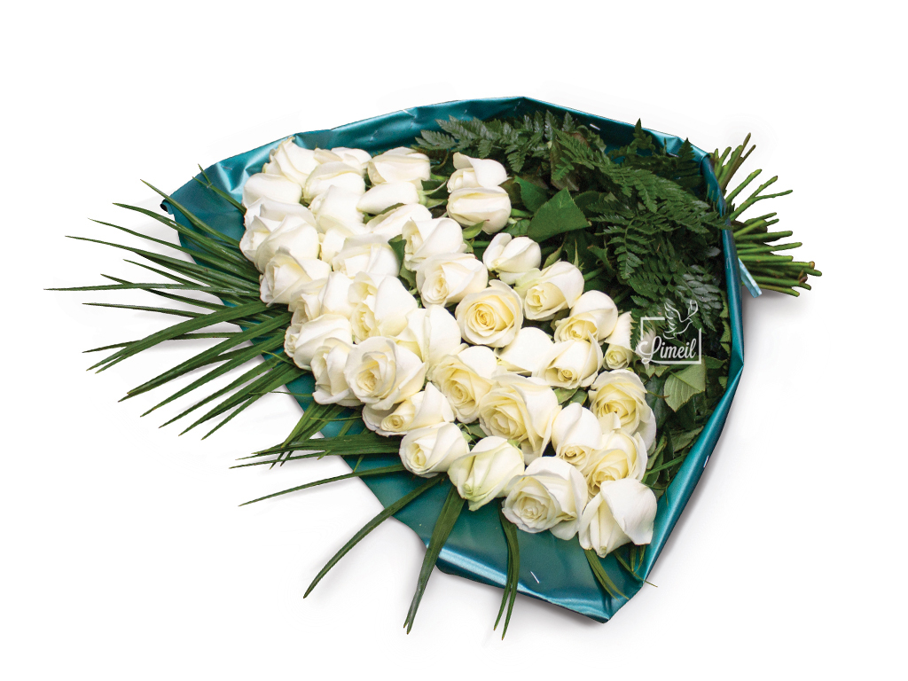 Pompes Funèbres - Jeté de roses blanches