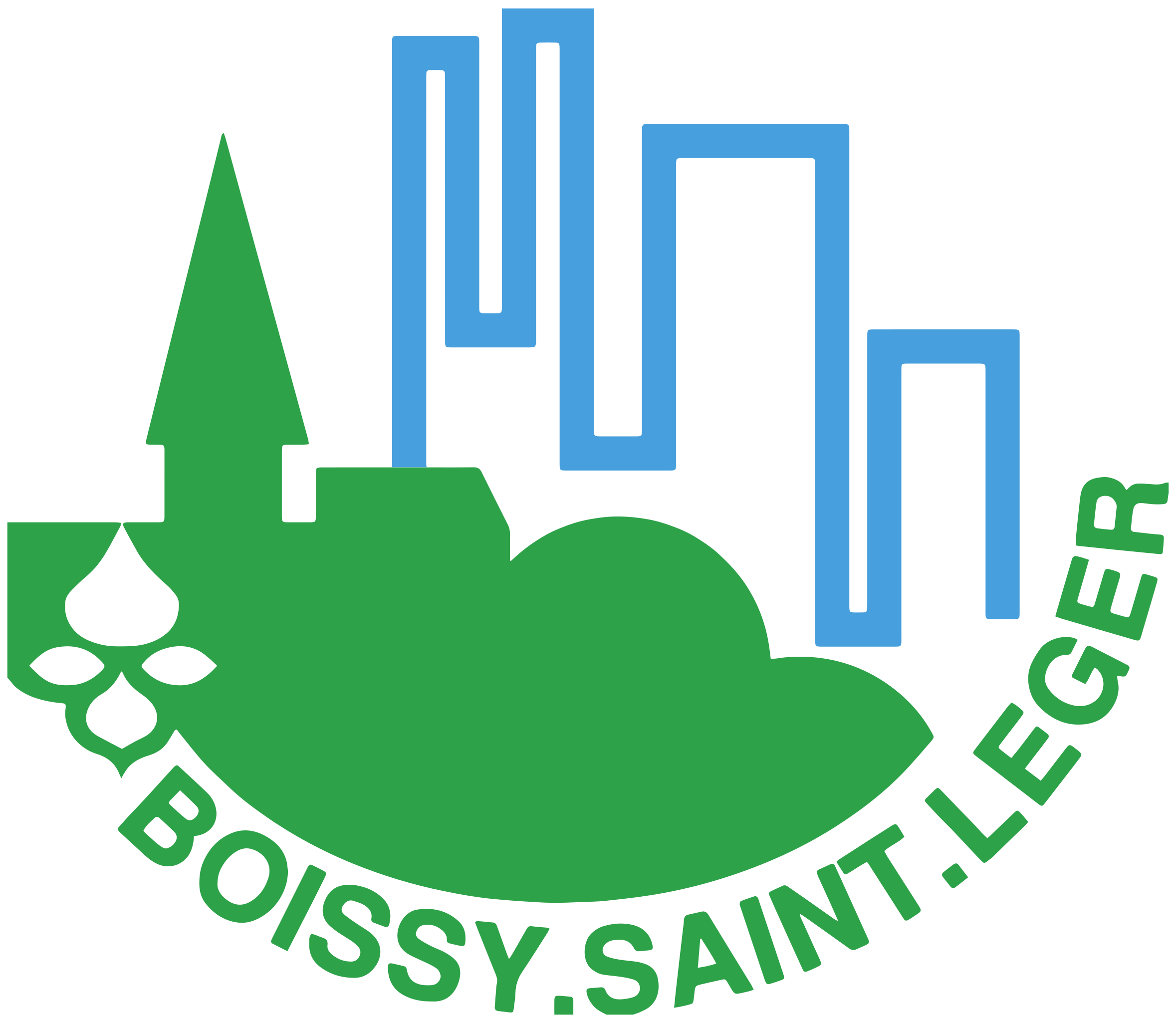 Pompes Funèbres LOIC Logo ville de Boissy-Saint-Leger Concession cimetière de Boissy-Saint-Léger